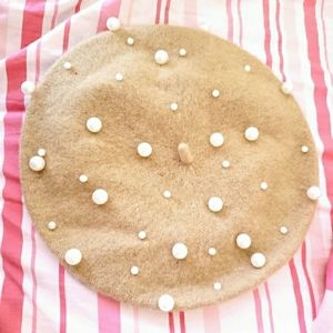 Pearl Camel Color Beret